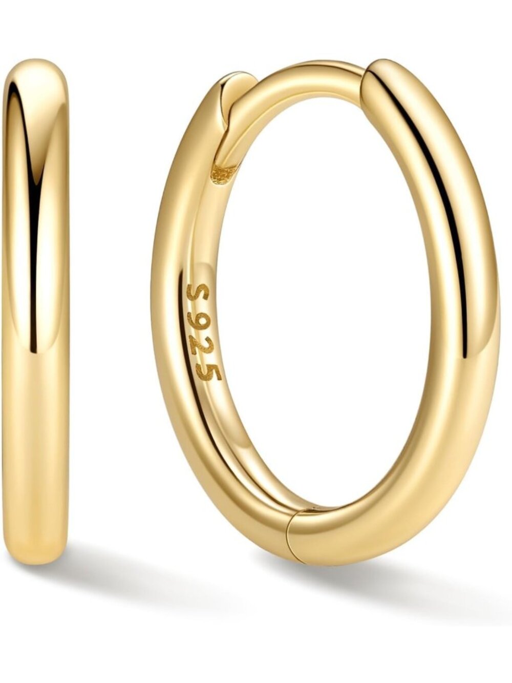Stylish 925 Sterling Silver Small Hoop Earrings for Women, 8-20MM Chic Design